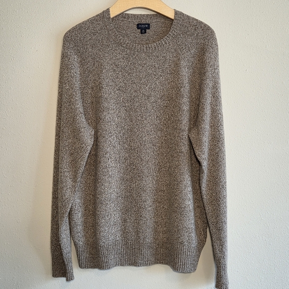 J. Crew Men's Lamb's Wool Blend Crewneck Sweater Sz XL Fall Preppy Academia - Picture 1 of 9